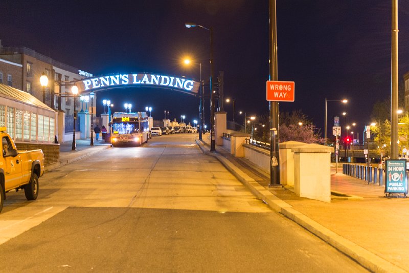 20150428_204916 D4S.jpg - Entrance to Penn's Landing which is a waterfront area on the Delaware River close to the historic area